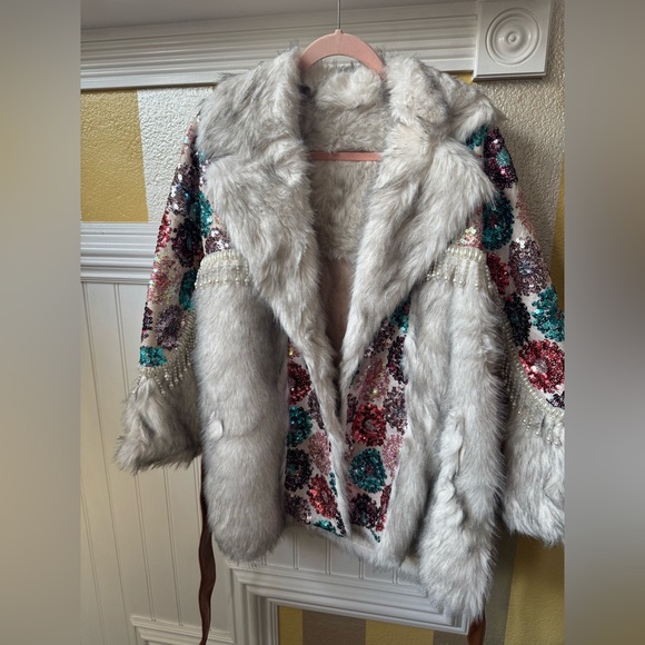 Jackets & Blazers - Multicolor Faux Fur Jacket